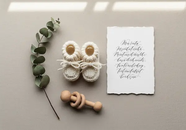 Newborn baby feet wrapped in a soft blanket